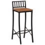 Taburetes altos 2 uds madera maciza de acacia de vidaXL, Taburetes de cocina - Ref: Foro24-358942, Precio: 104,41 €, Descuent...