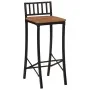 Taburetes altos 2 uds madera maciza de acacia de vidaXL, Taburetes de cocina - Ref: Foro24-358942, Precio: 105,58 €, Descuent...