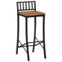 Taburetes altos 2 uds madera maciza de acacia de vidaXL, Taburetes de cocina - Ref: Foro24-358942, Precio: 104,41 €, Descuent...