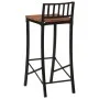 Taburetes altos 2 uds madera maciza de acacia de vidaXL, Taburetes de cocina - Ref: Foro24-358942, Precio: 105,58 €, Descuent...