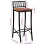 Taburetes altos 2 uds madera maciza de acacia de vidaXL, Taburetes de cocina - Ref: Foro24-358942, Precio: 104,41 €, Descuent...