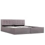 Cama canapé hidráulica con almacenaje tela gris topo 160x200 cm de vidaXL, Camas y somieres - Ref: Foro24-285598, Precio: 328...