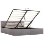 Cama canapé hidráulica con almacenaje tela gris topo 160x200 cm de vidaXL, Camas y somieres - Ref: Foro24-285598, Precio: 328...