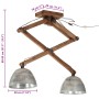 Lámpara de techo plateado vintage 25 W E27 29x18x85 cm de vidaXL, Lámparas - Ref: Foro24-371928, Precio: 119,98 €, Descuento: %