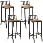 Taburetes altos 4 uds madera maciza de mango rugosa de vidaXL, Taburetes de cocina - Ref: Foro24-358941, Precio: 201,94 €, De...