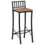 Taburetes altos 4 uds madera maciza de mango rugosa de vidaXL, Taburetes de cocina - Ref: Foro24-358941, Precio: 199,80 €, De...