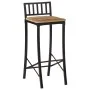 Taburetes altos 4 uds madera maciza de mango rugosa de vidaXL, Taburetes de cocina - Ref: Foro24-358941, Precio: 199,80 €, De...