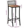 High stools 4 pcs solid rough mango wood by vidaXL, Kitchen stools - Ref: Foro24-358941, Price: 199,80 €, Discount: %