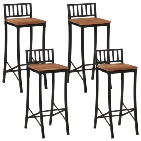 High stools 4 pcs solid acacia wood by vidaXL, Kitchen stools - Ref: Foro24-358943, Price: 200,18 €, Discount: %