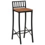 Taburetes altos 4 uds madera maciza de acacia de vidaXL, Taburetes de cocina - Ref: Foro24-358943, Precio: 202,65 €, Descuent...