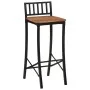 Taburetes altos 4 uds madera maciza de acacia de vidaXL, Taburetes de cocina - Ref: Foro24-358943, Precio: 200,18 €, Descuent...