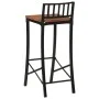 Taburetes altos 4 uds madera maciza de acacia de vidaXL, Taburetes de cocina - Ref: Foro24-358943, Precio: 200,18 €, Descuent...