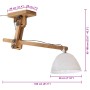 Lámpara de techo blanca 25 W E27 105x30x65-108 cm de vidaXL, Lámparas - Ref: Foro24-371924, Precio: 79,61 €, Descuento: %