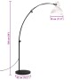 Lámpara de pie blanco 25 W E27 150 cm de vidaXL, Lámparas - Ref: Foro24-371938, Precio: 106,19 €, Descuento: %
