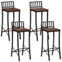 Taburetes altos 4 unidades madera maciza reciclada de vidaXL, Taburetes de cocina - Ref: Foro24-358945, Precio: 202,02 €, Des...