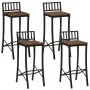 Taburetes altos 4 unidades madera maciza reciclada de vidaXL, Taburetes de cocina - Ref: Foro24-358945, Precio: 200,26 €, Des...