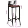 Taburetes altos 4 unidades madera maciza reciclada de vidaXL, Taburetes de cocina - Ref: Foro24-358945, Precio: 200,26 €, Des...