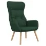 Sillón de relax con taburete tela verde oscuro de vidaXL, Sillones - Ref: Foro24-3097755, Precio: 144,91 €, Descuento: %