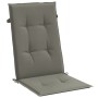 Cojines para silla respaldo alto 4 uds tela gris oscuro melange de vidaXL, Cojines para sillas y sofás - Ref: Foro24-4002416,...