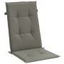 Cojines para silla respaldo alto 4 uds tela gris oscuro melange de vidaXL, Cojines para sillas y sofás - Ref: Foro24-4002416,...