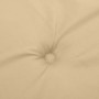 Cojines silla respaldo bajo 6 ud tela beige melange 100x50x4 cm de vidaXL, Cojines para sillas y sofás - Ref: Foro24-4002456,...