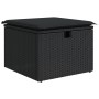 Set de sofás de jardín 8 piezas y cojines ratán sintético negro de vidaXL, Conjuntos de jardín - Ref: Foro24-3274995, Precio:...