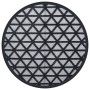 Alfombra de exterior PP negro Ø120 cm de vidaXL, Protectores para exterior - Ref: Foro24-368462, Precio: 21,50 €, Descuento: %