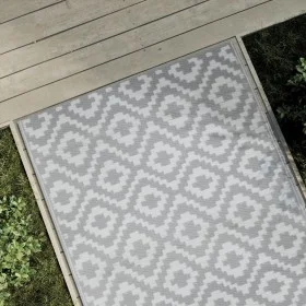 Alfombra de exterior PP gris 120x180 cm de vidaXL, Protectores para exterior - Ref: Foro24-368552, Precio: 26,93 €, Descuento: %