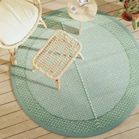 Alfombra de exterior PP verde Ø160 cm de vidaXL, Protectores para exterior - Ref: Foro24-368527, Precio: 36,70 €, Descuento: %