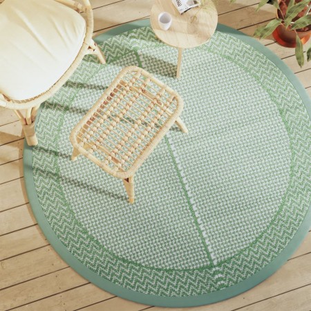 Alfombra de exterior PP verde Ø160 cm de vidaXL, Protectores para exterior - Ref: Foro24-368527, Precio: 37,62 €, Descuento: %