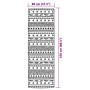Alfombra de exterior PP gris 80x250 cm de vidaXL, Protectores para exterior - Ref: Foro24-316969, Precio: 33,66 €, Descuento: %