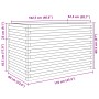 Jardinera madera maciza de abeto Douglas 110x60x68,5 cm de vidaXL, Maceteros y jardineras - Ref: Foro24-3282507, Precio: 250,...
