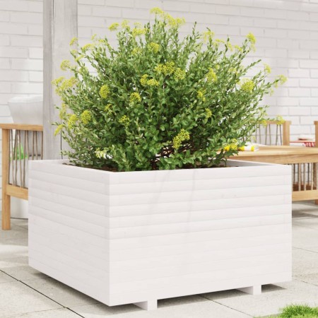 Jardinera madera maciza de pino blanco 80x80x49,5 cm de vidaXL, Maceteros y jardineras - Ref: Foro24-3282530, Precio: 211,80 ...