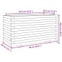 Jardinera madera de pino impregnada 90x40x49,5 cm de vidaXL, Maceteros y jardineras - Ref: Foro24-3282558, Precio: 154,82 €, ...