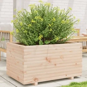 Jardinera madera maciza de pino 90x60x49,5 cm de vidaXL, Maceteros y jardineras - Ref: Foro24-3282564, Precio: 167,36 €, Desc...