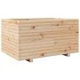Jardinera madera maciza de pino 90x60x49,5 cm de vidaXL, Maceteros y jardineras - Ref: Foro24-3282564, Precio: 167,36 €, Desc...