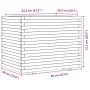 Jardinera madera de pino impregnada 90x60x72,5 cm de vidaXL, Maceteros y jardineras - Ref: Foro24-3282608, Precio: 250,99 €, ...