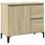 Armario de baño madera contrachapada roble Sonoma 65x33x60 cm de vidaXL, Tocadores de baño - Ref: Foro24-847405, Precio: 57,8...