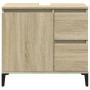 Armario de baño madera contrachapada roble Sonoma 65x33x60 cm de vidaXL, Tocadores de baño - Ref: Foro24-847405, Precio: 57,8...