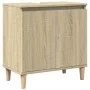 Armario de lavabo madera contrachapada roble Sonoma 58x33x60 cm de vidaXL, Tocadores de baño - Ref: Foro24-847407, Precio: 43...