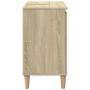 Armario de lavabo madera contrachapada roble Sonoma 58x33x60 cm de vidaXL, Tocadores de baño - Ref: Foro24-847407, Precio: 42...