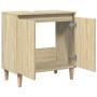 Armario de lavabo madera contrachapada roble Sonoma 58x33x60 cm de vidaXL, Tocadores de baño - Ref: Foro24-847407, Precio: 42...