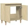 Armario de lavabo madera contrachapada roble Sonoma 58x33x60 cm de vidaXL, Tocadores de baño - Ref: Foro24-847407, Precio: 43...