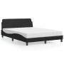 Cama con colchón cuero sintético negro 120x200 cm de vidaXL, Camas y somieres - Ref: Foro24-3208377, Precio: 325,03 €, Descue...