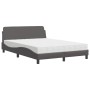 Cama con colchón cuero sintético gris 120x200 cm de vidaXL, Camas y somieres - Ref: Foro24-3208380, Precio: 332,91 €, Descuen...