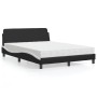 Cama con colchón cuero sintético negro y blanco 120x200 cm de vidaXL, Camas y somieres - Ref: Foro24-3208382, Precio: 353,88 ...