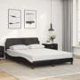 Cama con colchón cuero sintético negro y blanco 120x200 cm de vidaXL, Camas y somieres - Ref: Foro24-3208382, Precio: 353,88 ...