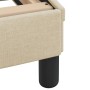 Cama con colchón tela color crema 140x190 cm de vidaXL, Camas y somieres - Ref: Foro24-3208389, Precio: 378,37 €, Descuento: %