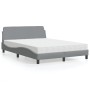 Cama con colchón tela gris claro 140x200 cm de vidaXL, Camas y somieres - Ref: Foro24-3208404, Precio: 381,46 €, Descuento: %