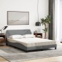 Cama con colchón tela gris claro 140x200 cm de vidaXL, Camas y somieres - Ref: Foro24-3208404, Precio: 381,46 €, Descuento: %